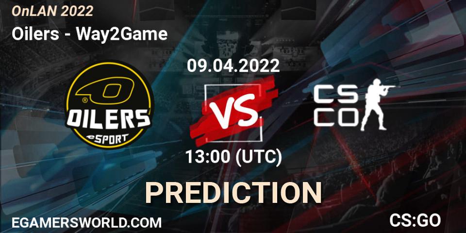 Oilers vs Way2Game: Match Prediction. 09.04.2022 at 13:10, Counter-Strike (CS2), OnLAN 2022
