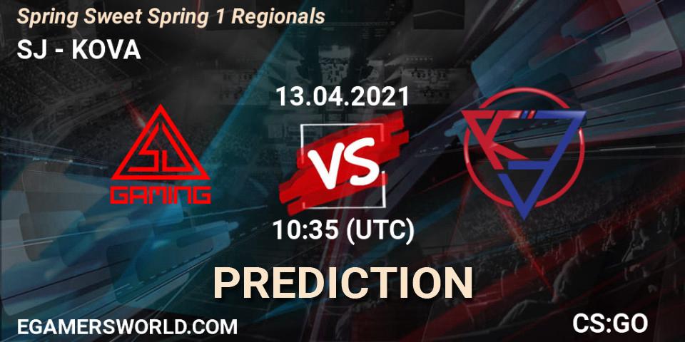 SJ vs KOVA: Match Prediction. 13.04.2021 at 10:35, Counter-Strike (CS2), Spring Sweet Spring 1 Regionals