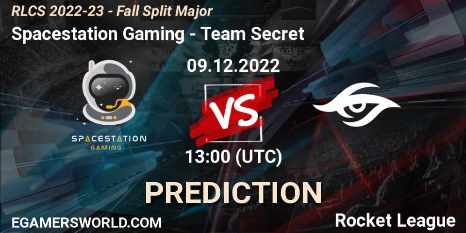 Spacestation Gaming vs Team Secret: Match Prediction. 09.12.22, Rocket League, RLCS 2022-23 - Fall Split Major