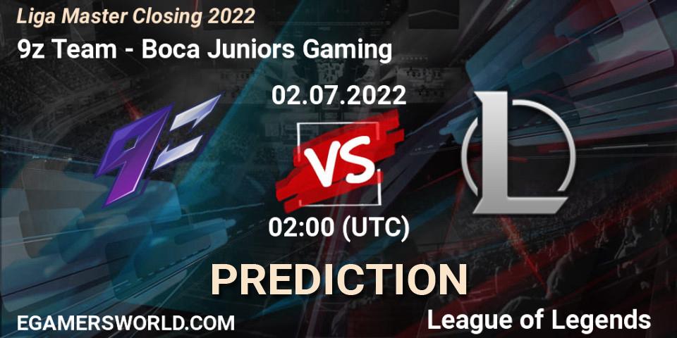 9z Team vs Boca Juniors Gaming: Match Prediction. 02.07.2022 at 02:00, LoL, Liga Master Closing 2022