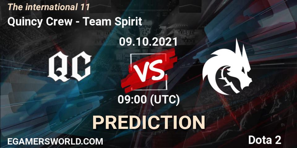 Quincy Crew vs Team Spirit: Match Prediction. 09.10.2021 at 09:37, Dota 2, The Internationa 2021