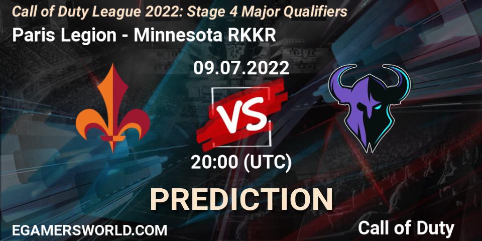 Paris Legion vs Minnesota RØKKR: Match Prediction. 09.07.2022 at 20:00, Call of Duty, Call of Duty League 2022: Stage 4