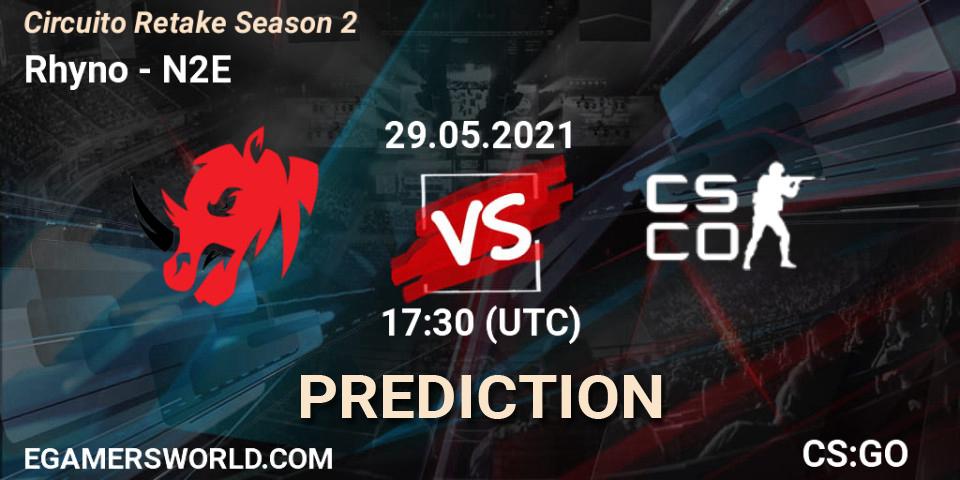 Rhyno vs Native 2 Empire: Match Prediction. 29.05.2021 at 17:30, Counter-Strike (CS2), Circuito Retake Season 2