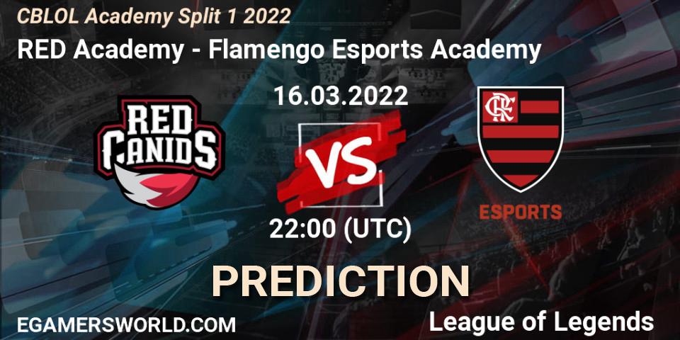 RED Academy vs Flamengo Esports Academy: Match Prediction. 16.03.2022 at 22:00, LoL, CBLOL Academy Split 1 2022