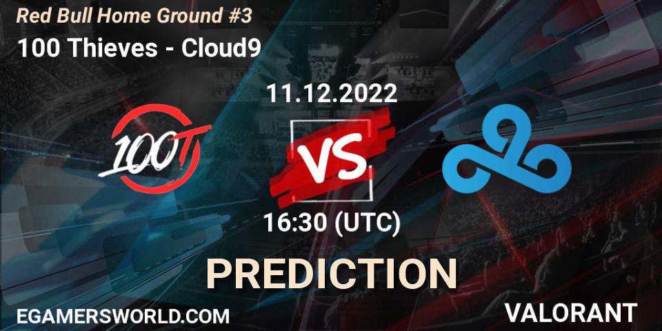 100 Thieves vs Cloud9: Match Prediction. 11.12.22, VALORANT, Red Bull Home Ground #3