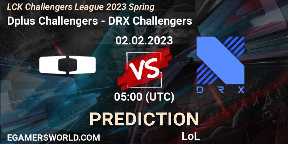 Dplus Challengers vs DRX Challengers: Match Prediction. 02.02.23, LoL, LCK Challengers League 2023 Spring