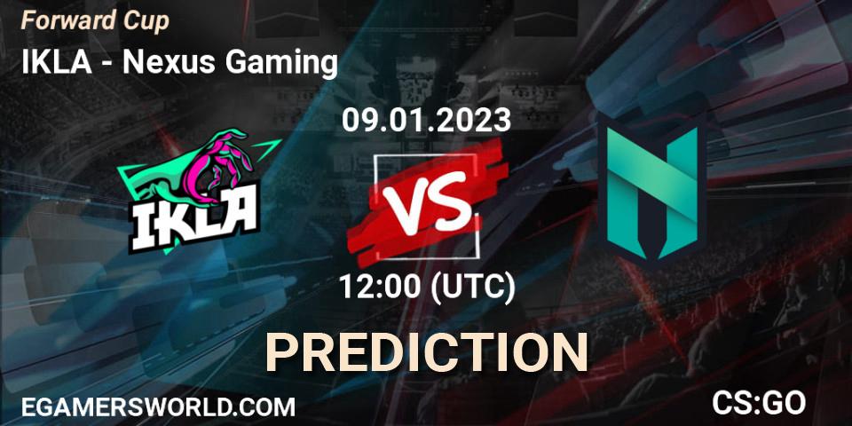 IKLA vs Nexus Gaming: Match Prediction. 09.01.2023 at 12:00, Counter-Strike (CS2), Forward Cup