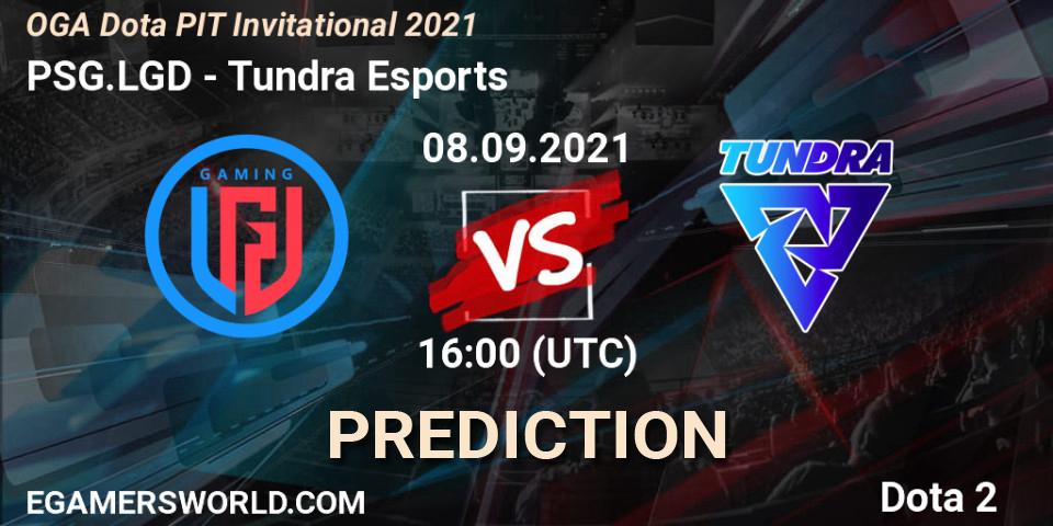 PSG.LGD vs Tundra Esports: Match Prediction. 08.09.21, Dota 2, OGA Dota PIT Invitational 2021
