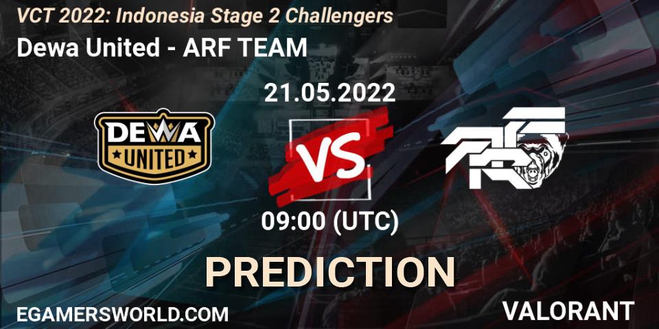 Dewa United vs ARF TEAM: Match Prediction. 21.05.22, VALORANT, VCT 2022: Indonesia Stage 2 Challengers