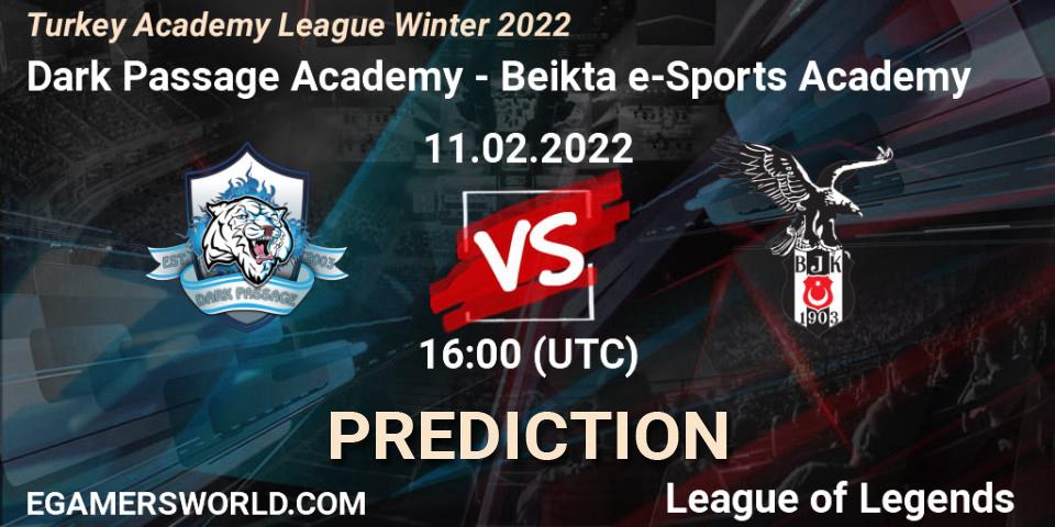 Dark Passage Academy vs Beşiktaş e-Sports Academy: Match Prediction. 11.02.2022 at 16:00, LoL, Turkey Academy League Winter 2022