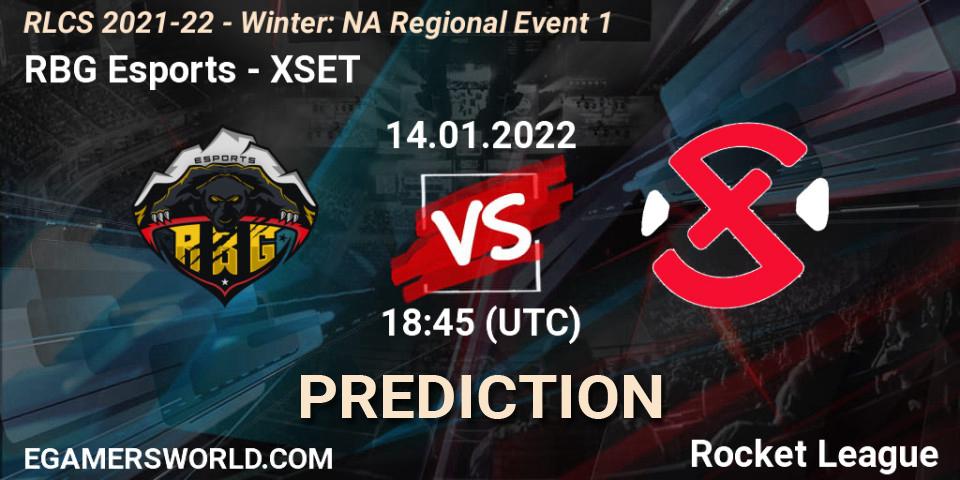 RBG Esports vs XSET: Match Prediction. 14.01.22, Rocket League, RLCS 2021-22 - Winter: NA Regional Event 1