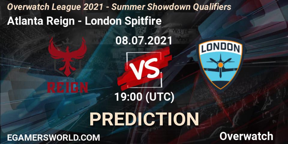 Atlanta Reign vs London Spitfire: Match Prediction. 08.07.21, Overwatch, Overwatch League 2021 - Summer Showdown Qualifiers