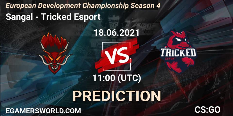 Sangal vs Tricked Esport: Match Prediction. 18.06.21, CS2 (CS:GO), European Development Championship Season 4