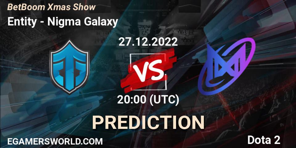 Entity vs Nigma Galaxy: Match Prediction. 27.12.22, Dota 2, BetBoom Xmas Show