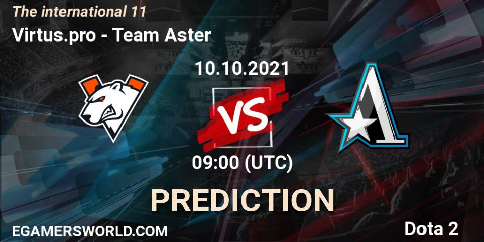 Virtus.pro vs Team Aster: Match Prediction. 10.10.21, Dota 2, The Internationa 2021