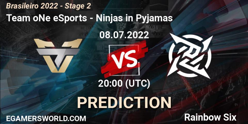 Team oNe eSports vs Ninjas in Pyjamas: Match Prediction. 08.07.22, Rainbow Six, Brasileirão 2022 - Stage 2