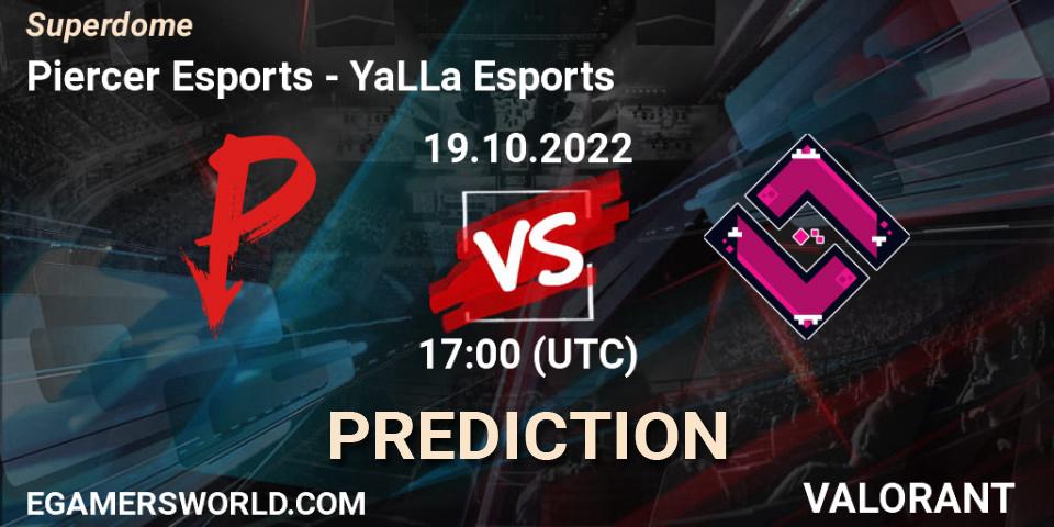 Piercer Esports vs YaLLa Esports: Match Prediction. 19.10.2022 at 18:55, VALORANT, Superdome