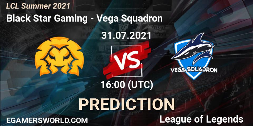 Black Star Gaming vs Vega Squadron: Match Prediction. 31.07.2021 at 16:00, LoL, LCL Summer 2021