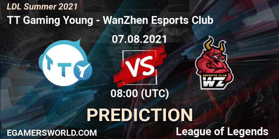 TT Gaming Young vs WanZhen Esports Club: Match Prediction. 07.08.2021 at 08:55, LoL, LDL Summer 2021