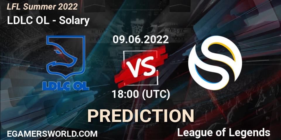 LDLC OL vs Solary: Match Prediction. 09.06.2022 at 18:00, LoL, LFL Summer 2022