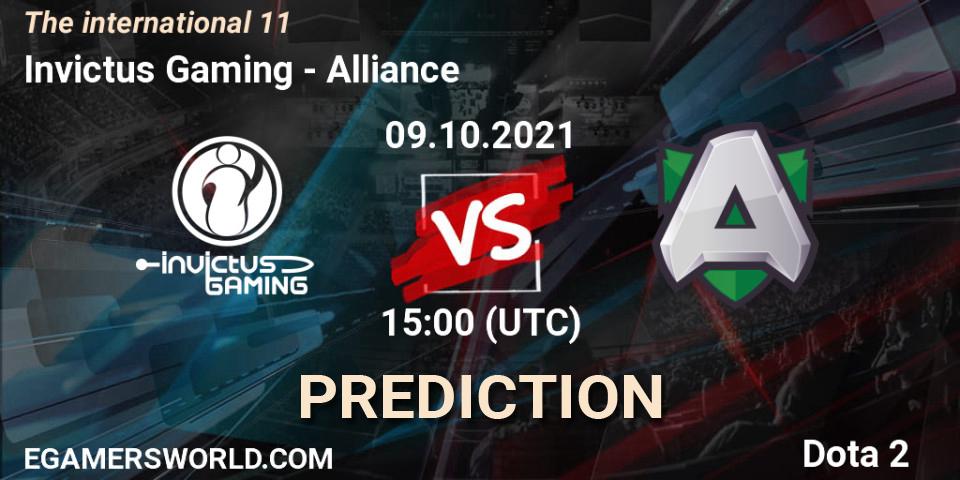 Invictus Gaming vs Alliance: Match Prediction. 09.10.2021 at 16:53, Dota 2, The Internationa 2021