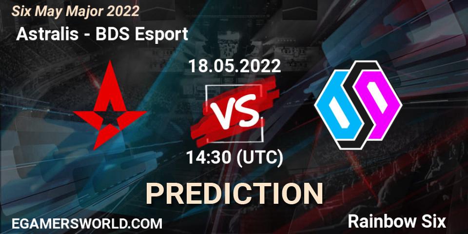  Astralis vs BDS Esport: Match Prediction. 18.05.2022 at 14:30, Rainbow Six, Six Charlotte Major 2022