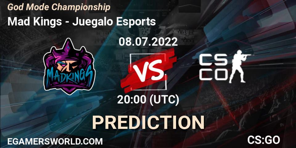 Mad Kings vs Juegalo Esports: Match Prediction. 08.07.2022 at 20:00, Counter-Strike (CS2), God Mode Championship