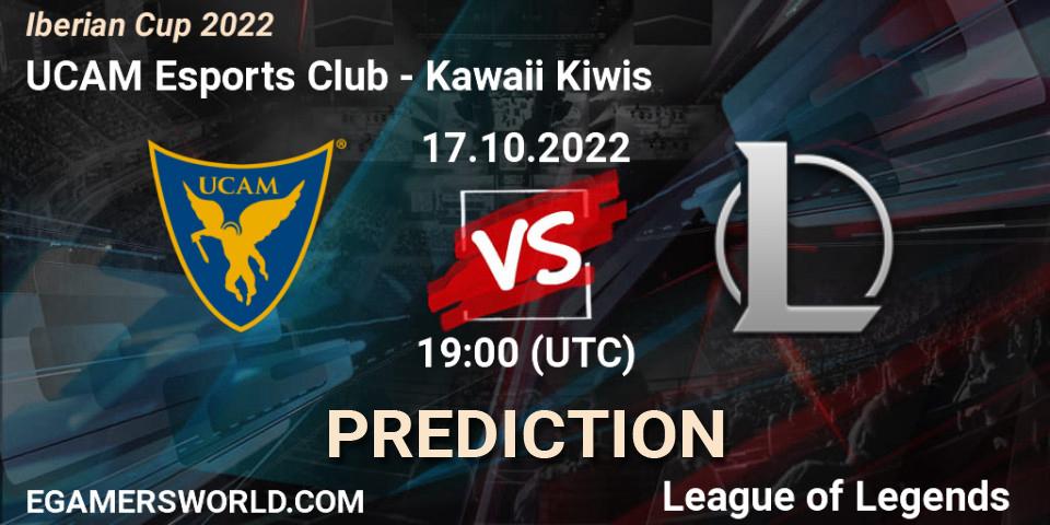 UCAM Esports Club vs Kawaii Kiwis: Match Prediction. 17.10.2022 at 18:00, LoL, Iberian Cup 2022