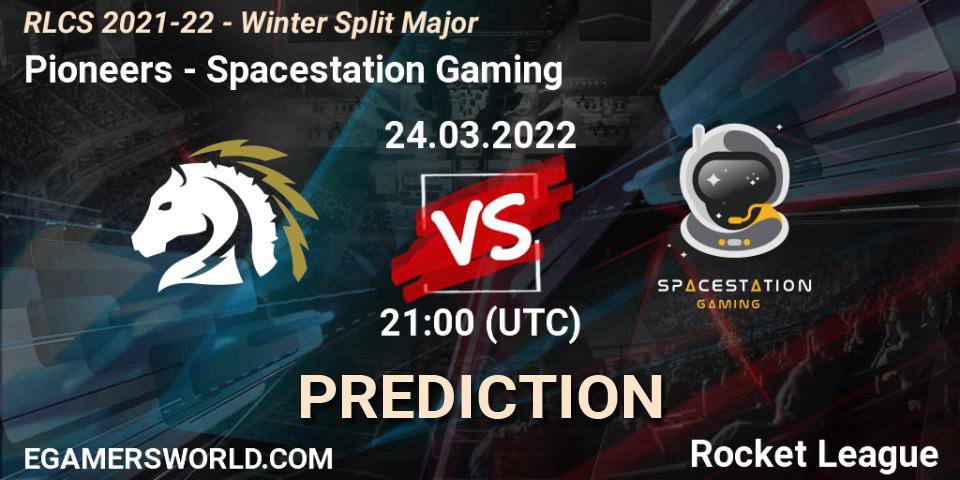 Pioneers vs Spacestation Gaming: Match Prediction. 24.03.2022 at 18:00, Rocket League, RLCS 2021-22 - Winter Split Major