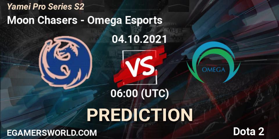 Moon Chasers vs Omega Esports: Match Prediction. 04.10.2021 at 06:08, Dota 2, Yamei Pro Series S2