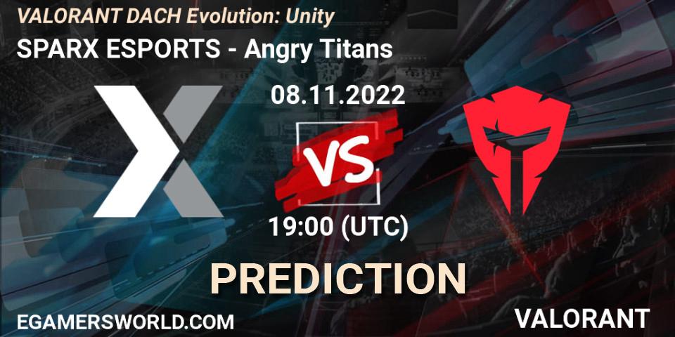 SPARX ESPORTS vs Angry Titans: Match Prediction. 08.11.2022 at 21:00, VALORANT, VALORANT DACH Evolution: Unity