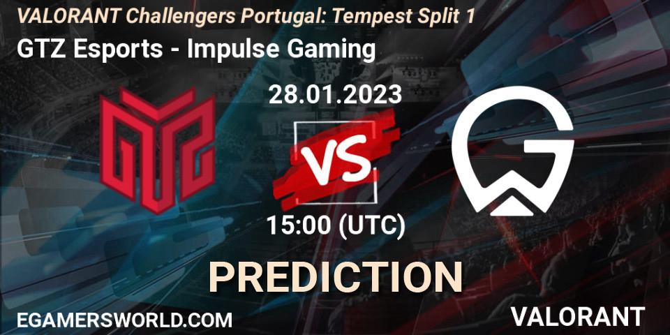 GTZ Esports vs Impulse Gaming: Match Prediction. 28.01.23, VALORANT, VALORANT Challengers 2023 Portugal: Tempest Split 1