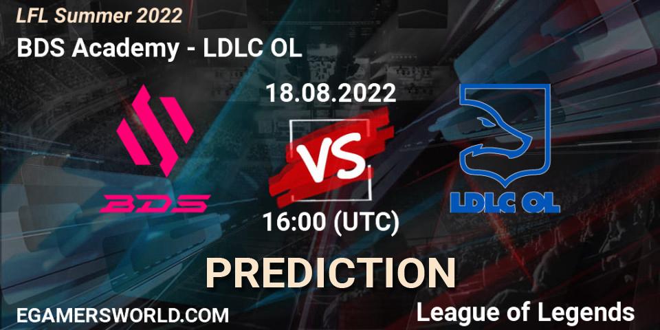 BDS Academy vs LDLC OL: Match Prediction. 18.08.2022 at 16:00, LoL, LFL Summer 2022