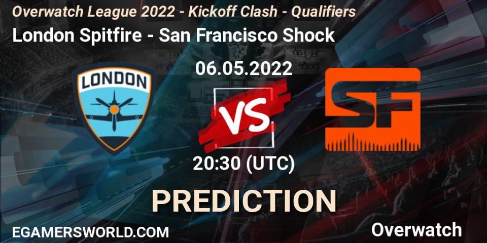 London Spitfire vs San Francisco Shock: Match Prediction. 06.05.22, Overwatch, Overwatch League 2022 - Kickoff Clash - Qualifiers