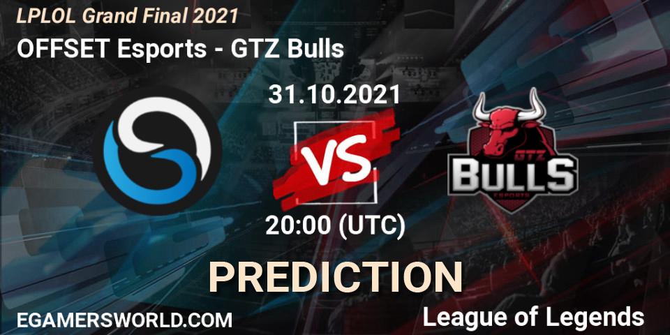 OFFSET Esports vs GTZ Bulls: Match Prediction. 31.10.2021 at 20:00, LoL, LPLOL Grand Final 2021