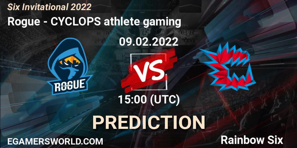 Rogue vs CYCLOPS athlete gaming: Match Prediction. 09.02.2022 at 15:00, Rainbow Six, Six Invitational 2022
