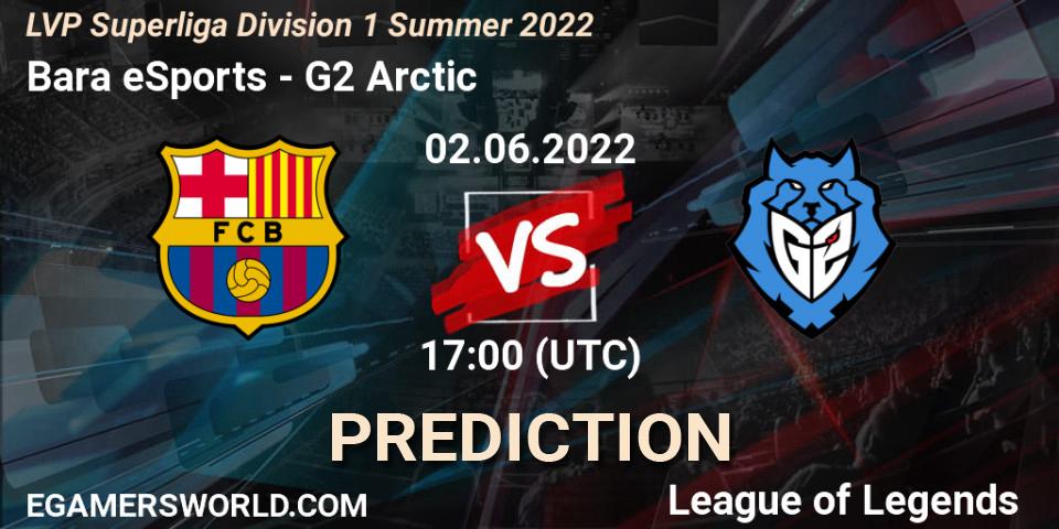 Barça eSports vs G2 Arctic: Match Prediction. 02.06.2022 at 16:50, LoL, LVP Superliga Division 1 Summer 2022