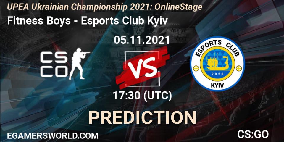Fitness Boys vs Esports Club Kyiv: Match Prediction. 05.11.2021 at 17:30, Counter-Strike (CS2), UPEA Ukrainian Championship 2021: Online Stage