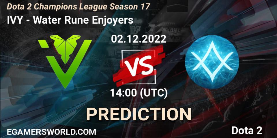 IVY vs GameAcces: Match Prediction. 02.12.22, Dota 2, Dota 2 Champions League Season 17