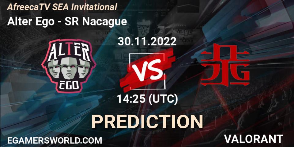 Alter Ego vs SR Nacague: Match Prediction. 30.11.2022 at 14:25, VALORANT, AfreecaTV SEA Invitational