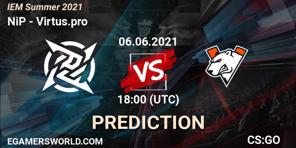 NiP vs Virtus.pro: Match Prediction. 06.06.21, CS2 (CS:GO), IEM Summer 2021