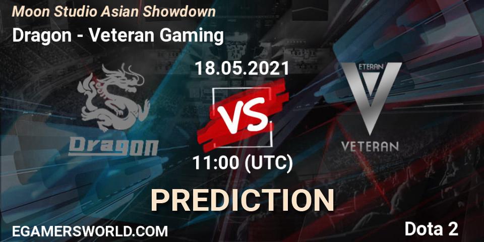 Dragon vs Veteran Gaming: Match Prediction. 18.05.2021 at 11:05, Dota 2, Moon Studio Asian Showdown