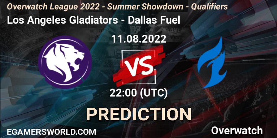 Los Angeles Gladiators vs Dallas Fuel: Match Prediction. 11.08.22, Overwatch, Overwatch League 2022 - Summer Showdown - Qualifiers