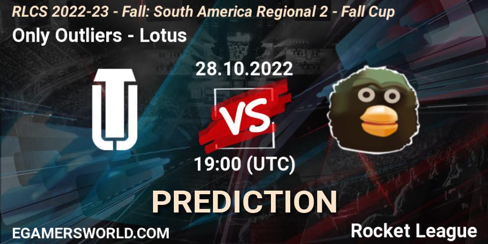 Only Outliers vs Lotus: Match Prediction. 28.10.22, Rocket League, RLCS 2022-23 - Fall: South America Regional 2 - Fall Cup