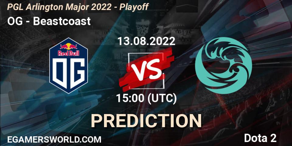 OG vs Beastcoast: Match Prediction. 13.08.22, Dota 2, PGL Arlington Major 2022 - Playoff