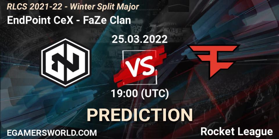 EndPoint CeX vs FaZe Clan: Match Prediction. 25.03.22, Rocket League, RLCS 2021-22 - Winter Split Major