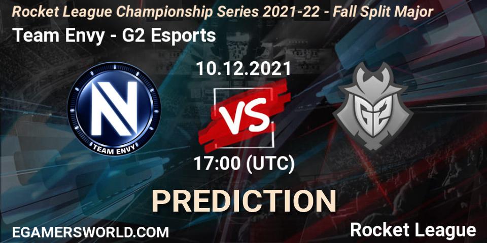 Team Envy vs G2 Esports: Match Prediction. 10.12.2021 at 17:00, Rocket League, RLCS 2021-22 - Fall Split Major