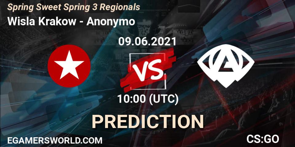 Wisla Krakow vs Anonymo: Match Prediction. 09.06.2021 at 10:00, Counter-Strike (CS2), Spring Sweet Spring 3 Regionals