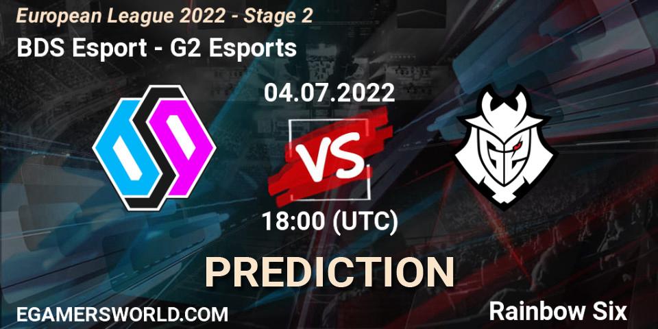 BDS Esport vs G2 Esports: Match Prediction. 04.07.22, Rainbow Six, European League 2022 - Stage 2