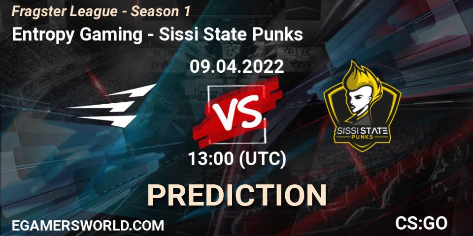 Entropy Gaming vs Sissi State Punks: Match Prediction. 09.04.22, CS2 (CS:GO), Fragster League - Season 1